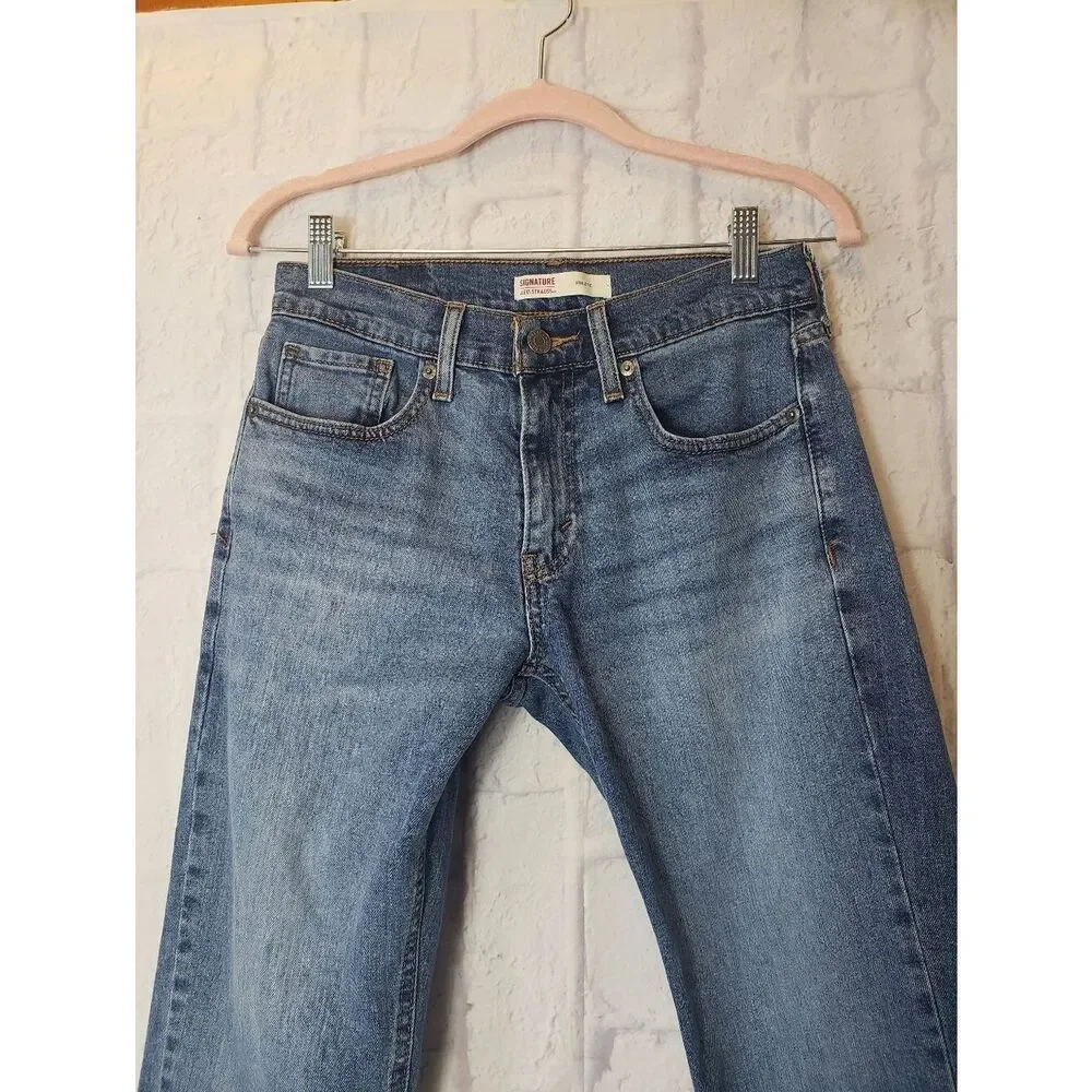 LEVI STRAUSS SIGNATURE Athletic Fit Straight Leg Jeans Men's 28×30